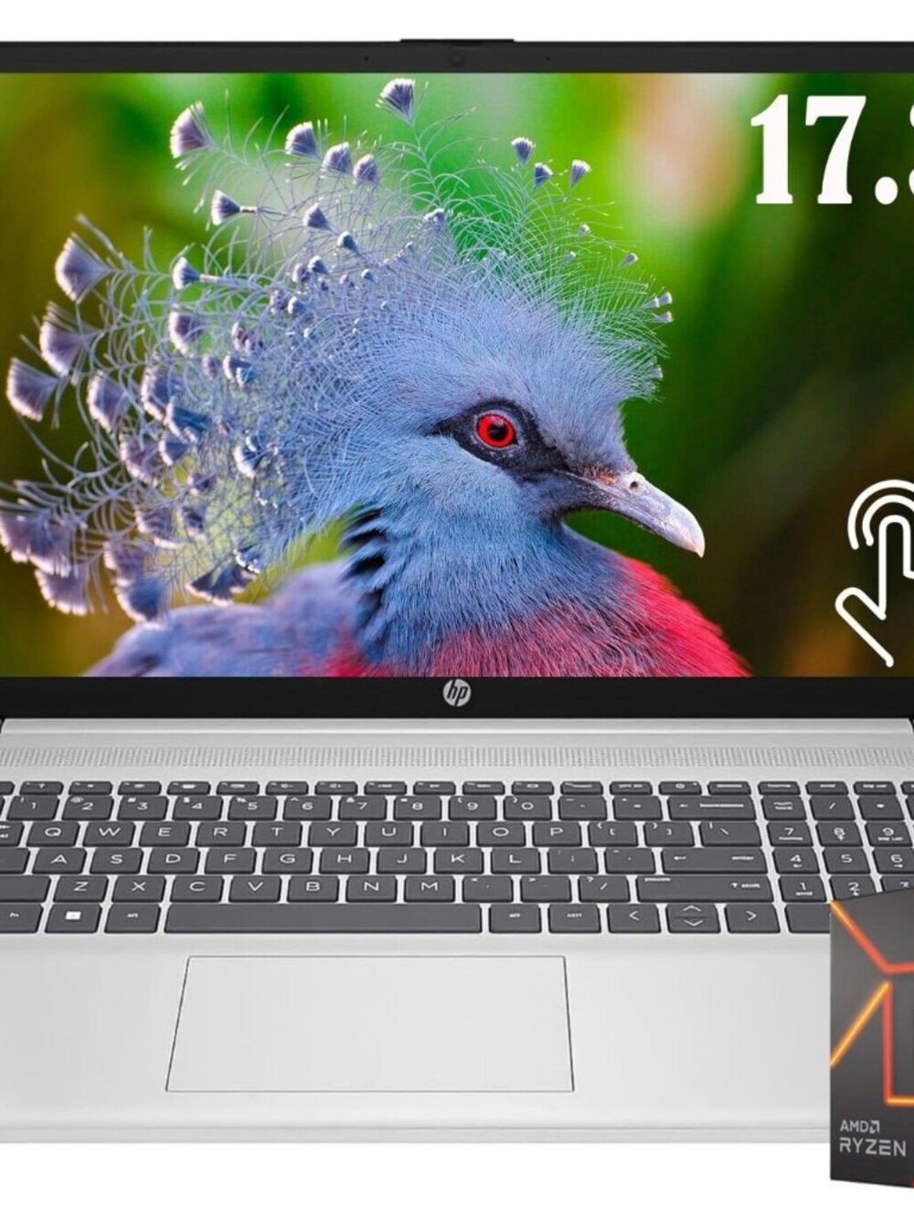 HP 17.3" Touch Laptop Ryzen 5 64GB RAM 2TB SSD